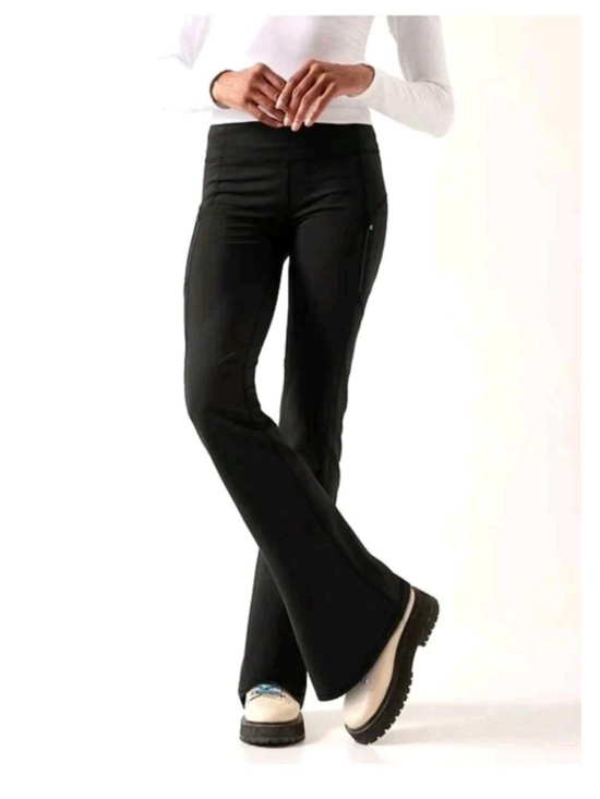 Athleta Pants - Athleta Rainier Bootcut high rise Pants S Black sporty activewear
